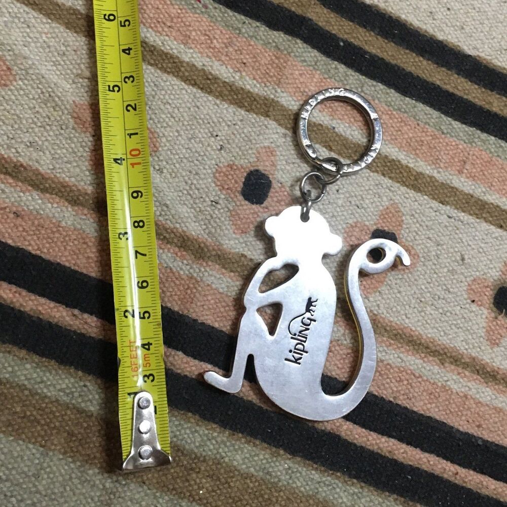 Kipling monkey keychain metal old school vintage GUC